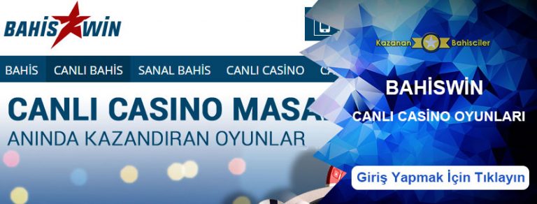 Bahiswin Canlı Casino ve Casino Oyunları